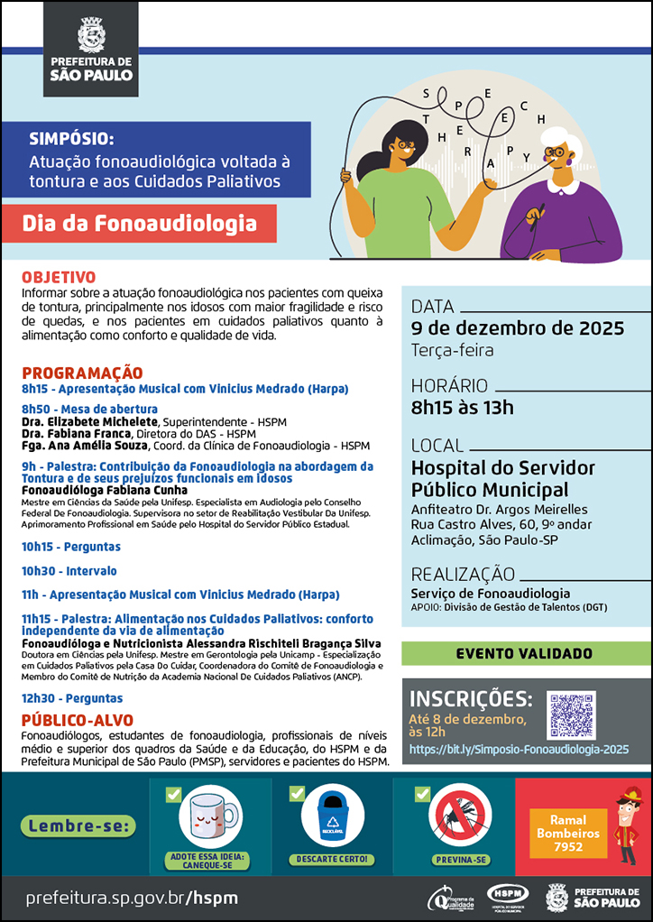 Descrição da programação do evento 