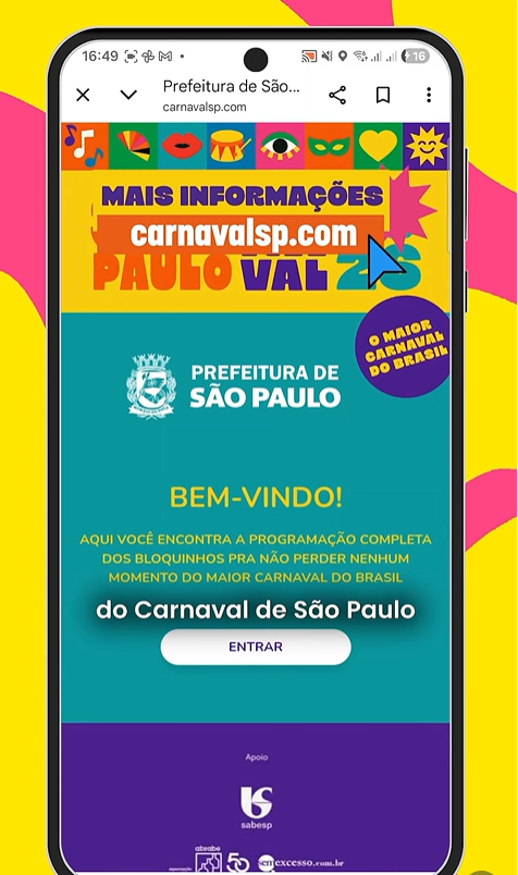 mapa do Carnaval