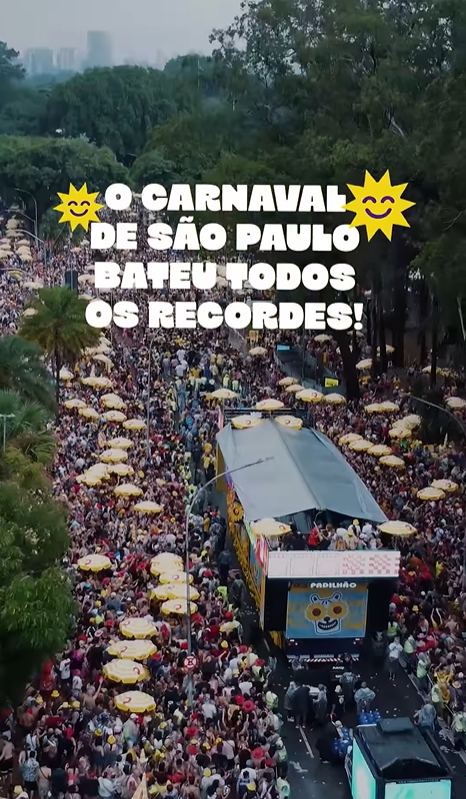 São Paulo fez o maior Carnaval da história