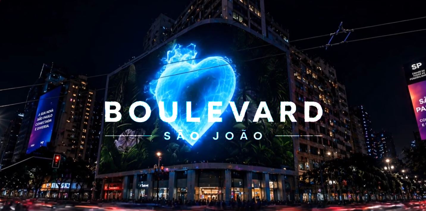 Vista aérea de área urbana com edifícios e vias